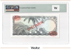 100 Долларов ND (1965) Восточно-Карибские Государства Образец PMG 65 EPQ UNC